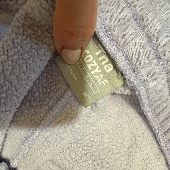 TNA Aritzia Cozy Fleece Boyfriend Sweatpant - Picture 4 of 4